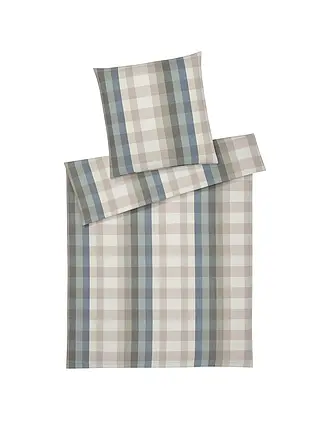 ELEGANTE | Flanell Bettwäsche GLASGOW 70x90cm/140x200cm Blau | 